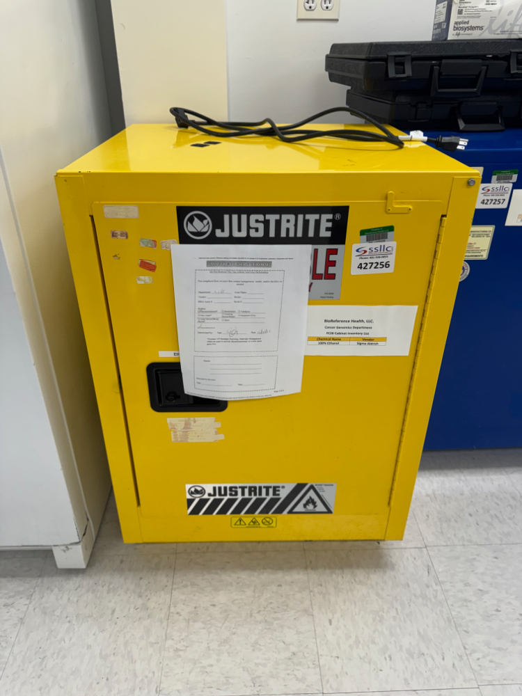 Image of Justrite Sure-Grip EX 15 Gallon Flammable Liquid Storage Cabinet